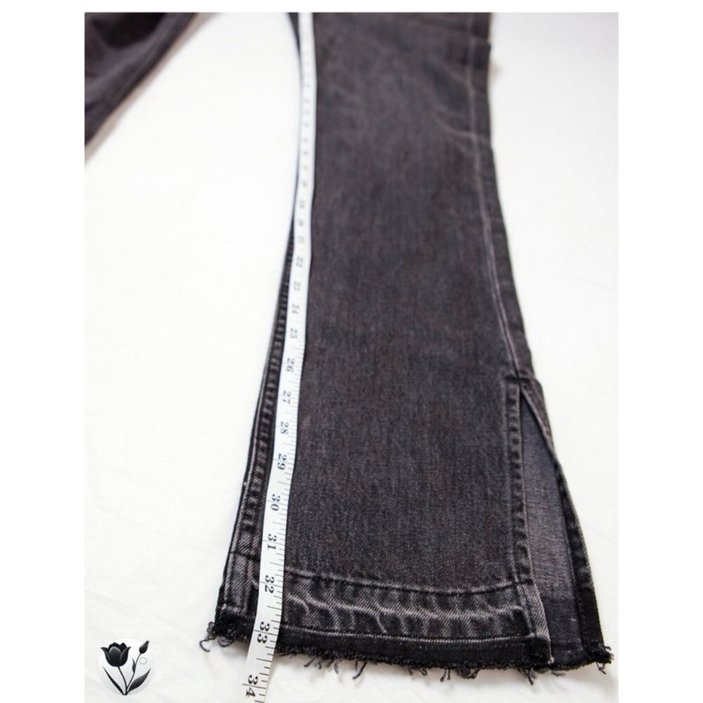 NWT EB Denim Black Two Jean Size 27 Inseam 33 High Rise Straight Made in USA - Picture 11 of 11